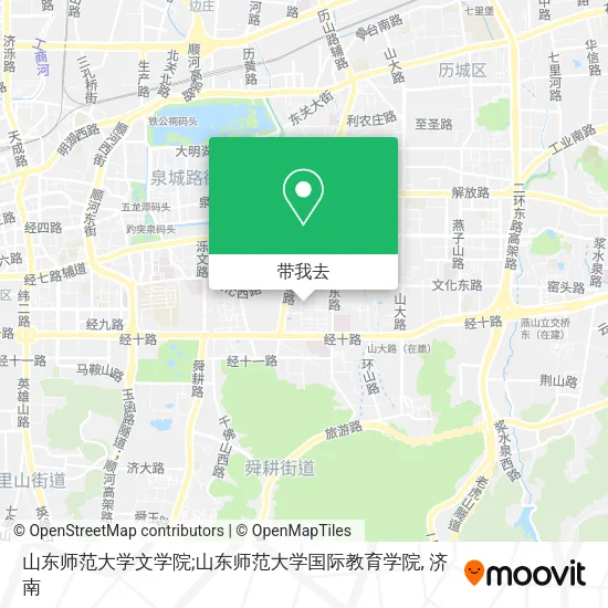 山东师范大学文学院;山东师范大学国际教育学院地图
