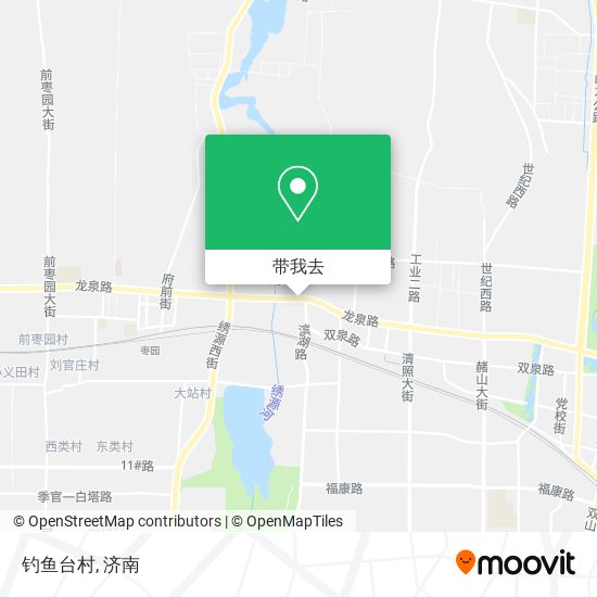 钓鱼台村地图