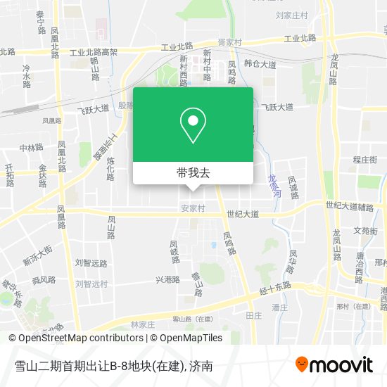 雪山二期首期出让B-8地块(在建)地图