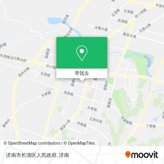 济南市长清区人民政府地图