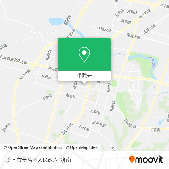 济南市长清区人民政府地图