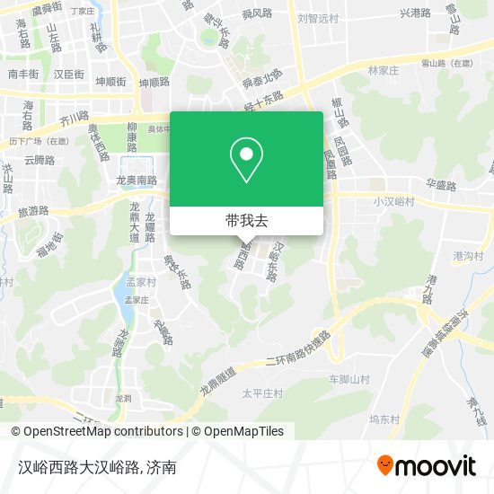 汉峪西路大汉峪路地图