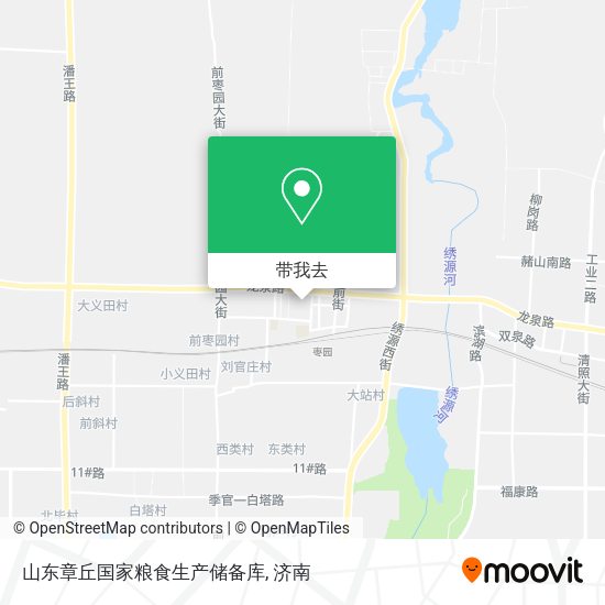 山东章丘国家粮食生产储备库地图
