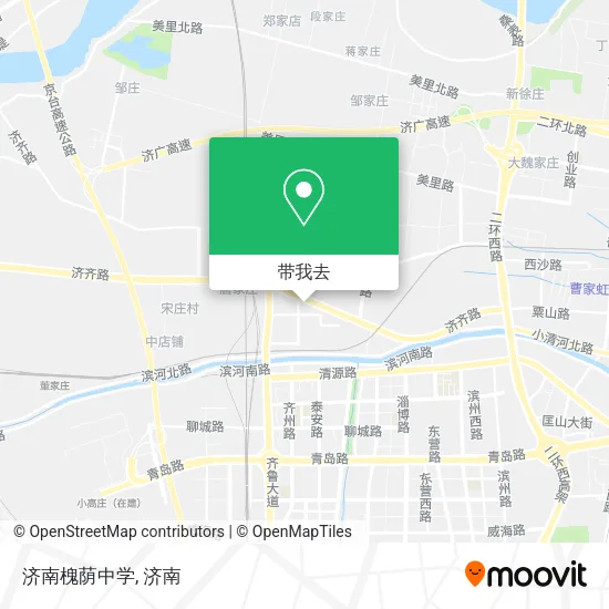 济南槐荫中学地图