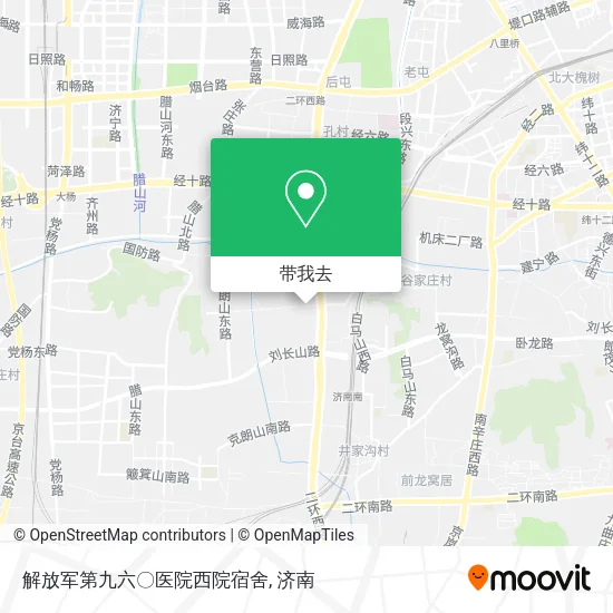 解放军第九六〇医院西院宿舍地图