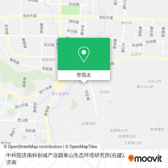 中科院济南科创城产业园泰山生态环境研究所(在建)地图