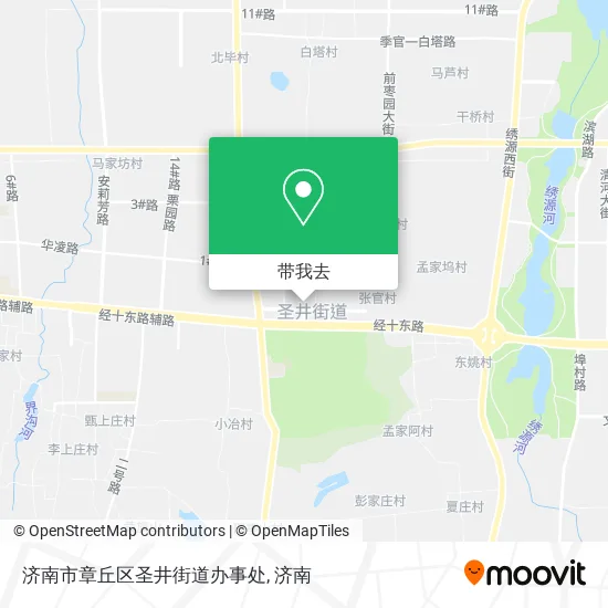 济南市章丘区圣井街道办事处地图
