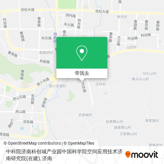 中科院济南科创城产业园中国科学院空间应用技术济南研究院(在建)地图