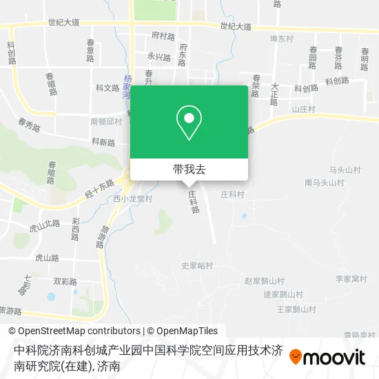 中科院济南科创城产业园中国科学院空间应用技术济南研究院(在建)地图