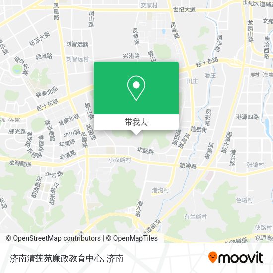 济南清莲苑廉政教育中心地图