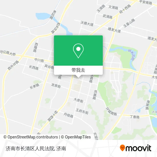 济南市长清区人民法院地图