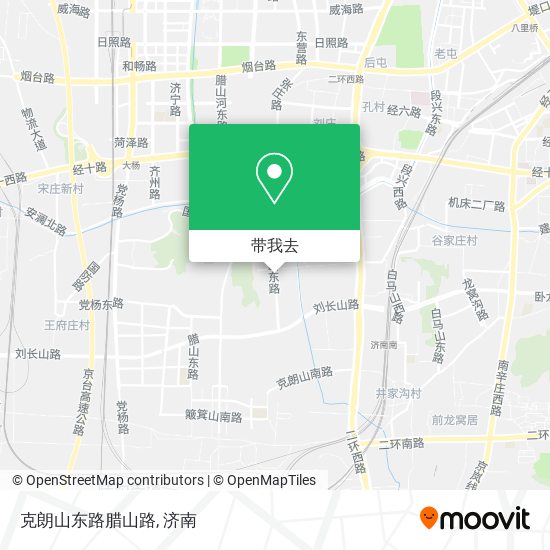 克朗山东路腊山路地图