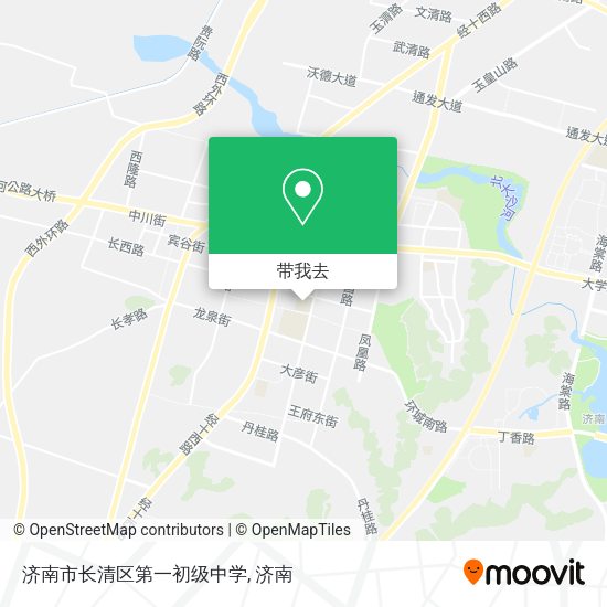 济南市长清区第一初级中学地图