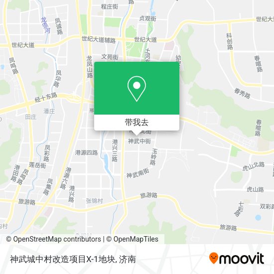神武城中村改造项目X-1地块地图
