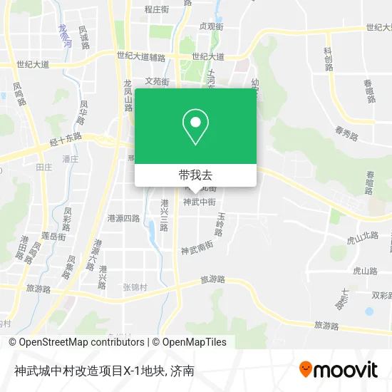 神武城中村改造项目X-1地块地图