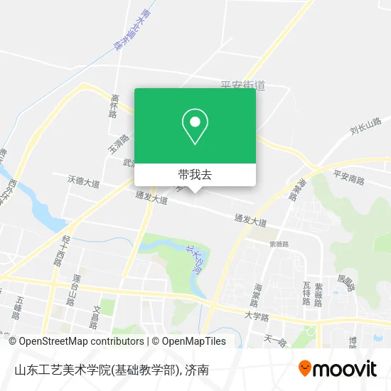 山东工艺美术学院(基础教学部)地图