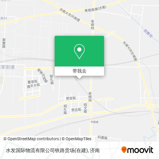 水发国际物流有限公司铁路货场(在建)地图