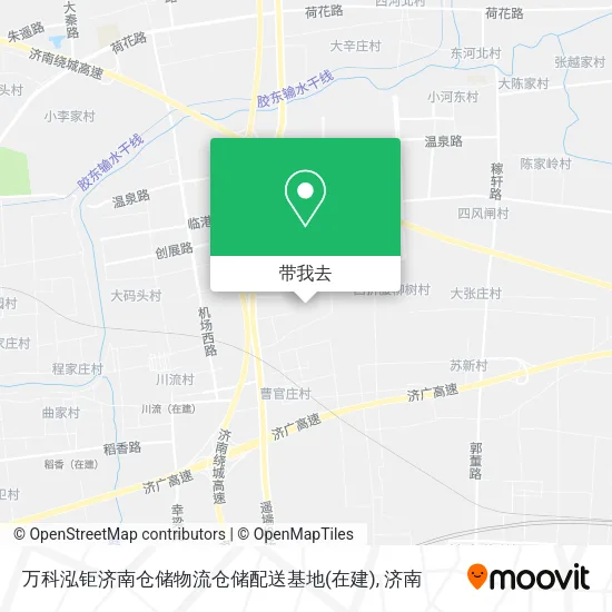 万科泓钜济南仓储物流仓储配送基地(在建)地图