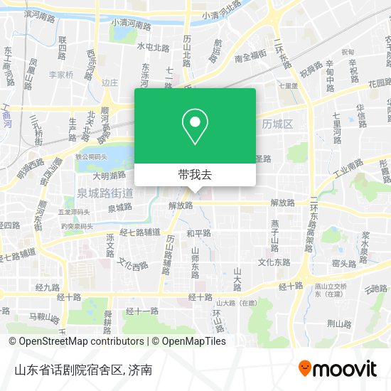 山东省话剧院宿舍区地图