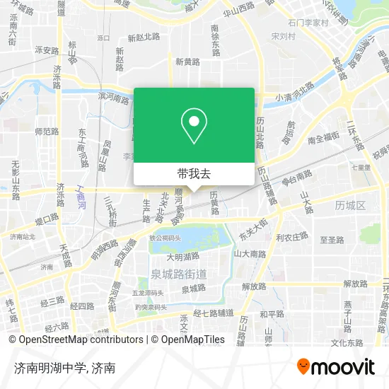 济南明湖中学地图