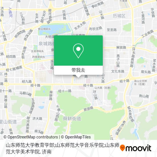山东师范大学教育学部;山东师范大学音乐学院;山东师范大学美术学院地图