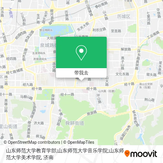 山东师范大学教育学部;山东师范大学音乐学院;山东师范大学美术学院地图