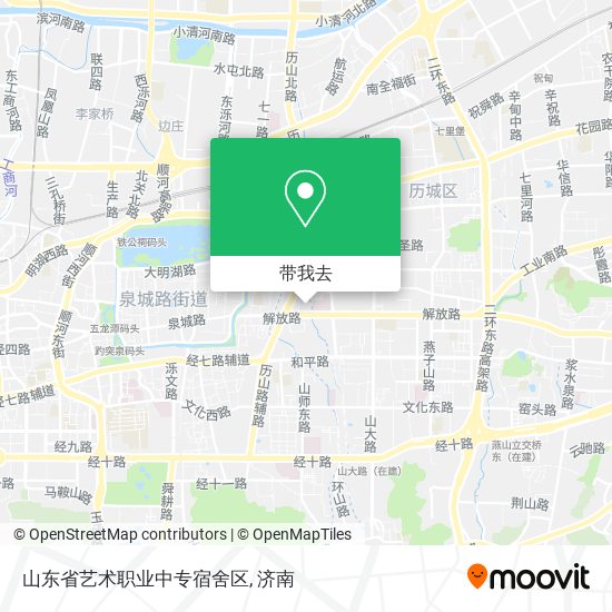 山东省艺术职业中专宿舍区地图