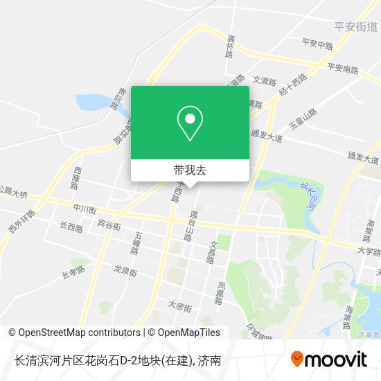 长清滨河片区花岗石D-2地块(在建)地图