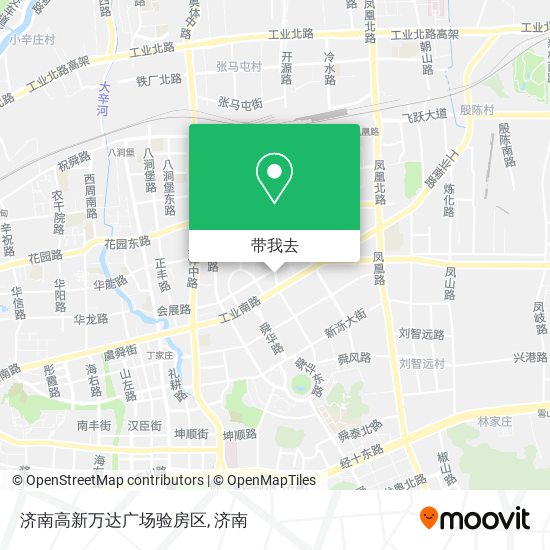 济南高新万达广场验房区地图