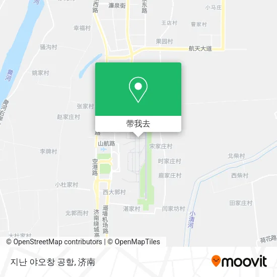 지난 야오창 공항地图
