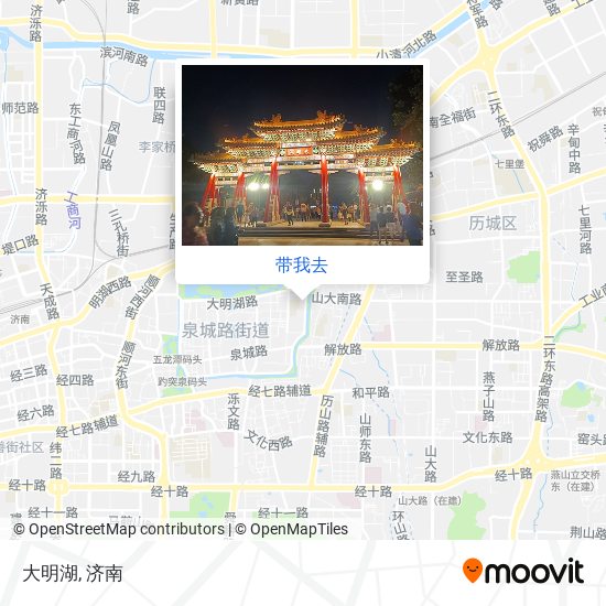 大明湖地图