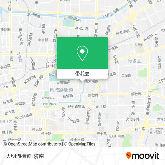 大明湖街道地图