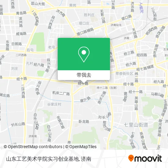 山东工艺美术学院实习创业基地地图