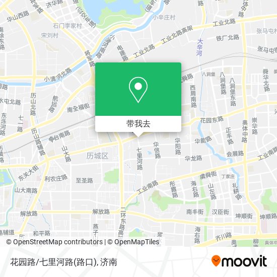 花园路/七里河路(路口)地图