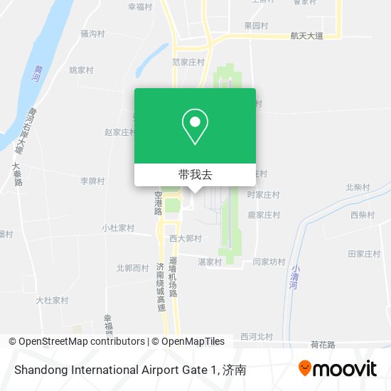 Shandong International Airport Gate 1地图