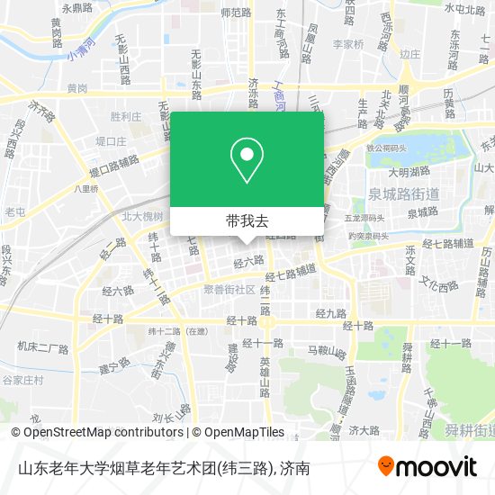 山东老年大学烟草老年艺术团(纬三路)地图