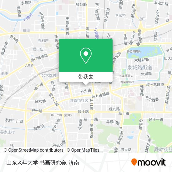 山东老年大学-书画研究会地图