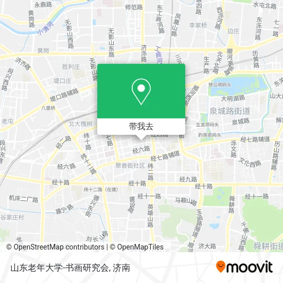 山东老年大学-书画研究会地图