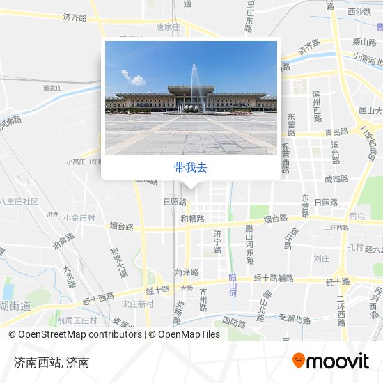 济南西站地图