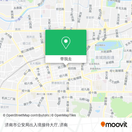 济南市公安局出入境接待大厅地图