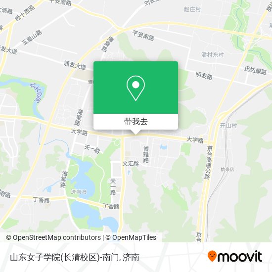 山东女子学院(长清校区)-南门地图