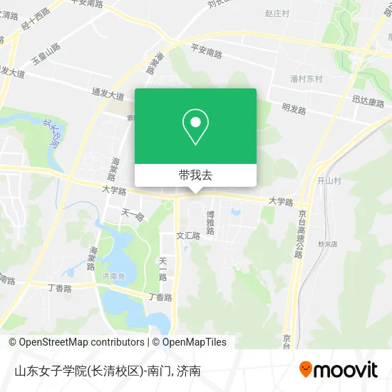 山东女子学院(长清校区)-南门地图