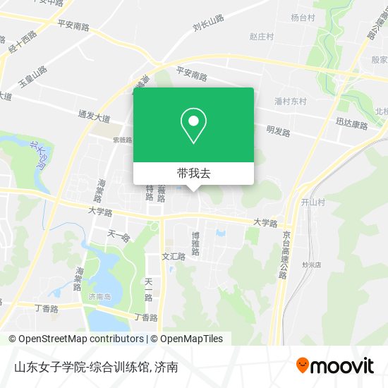 山东女子学院-综合训练馆地图