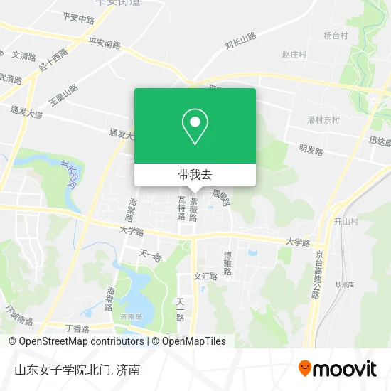 山东女子学院北门地图