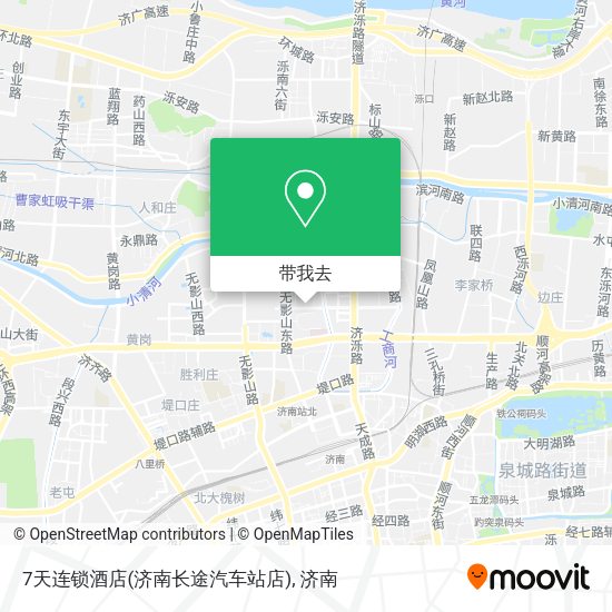 7天连锁酒店(济南长途汽车站店)地图