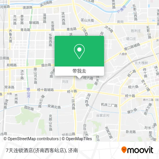 7天连锁酒店(济南西客站店)地图