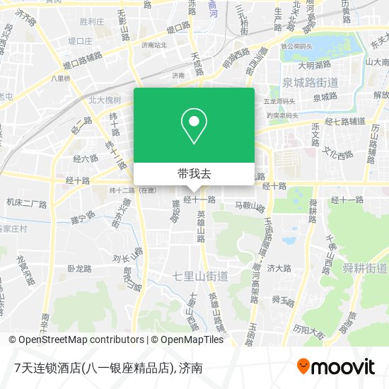 7天连锁酒店(八一银座精品店)地图
