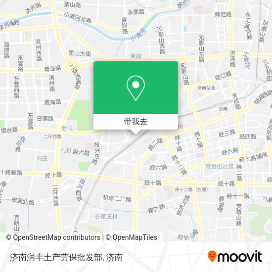 济南润丰土产劳保批发部地图