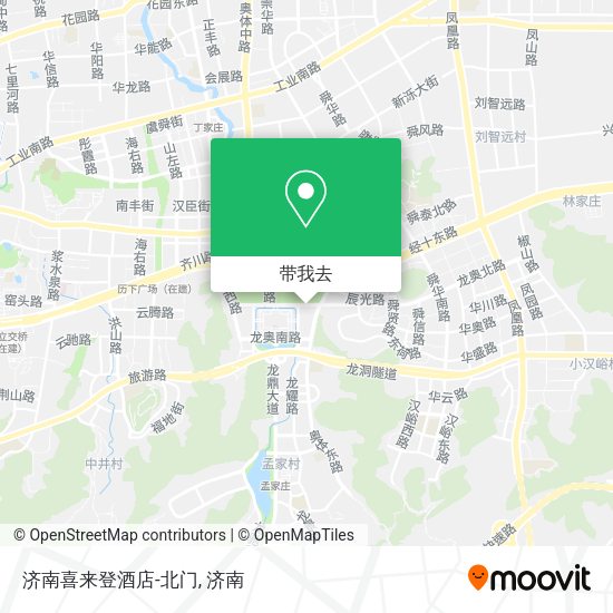 济南喜来登酒店-北门地图