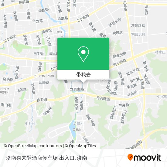 济南喜来登酒店停车场-出入口地图